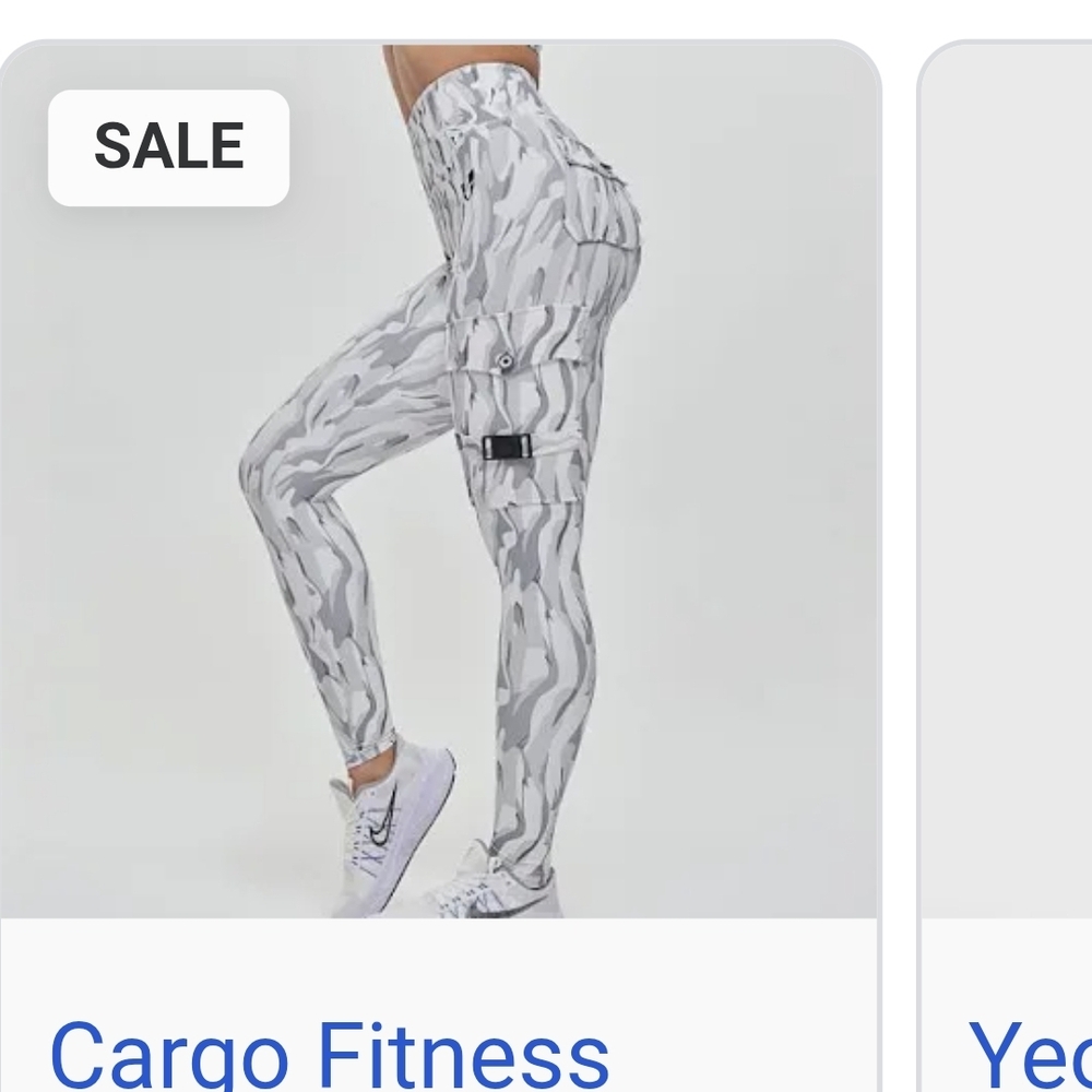 Stylish Gray Camouflage Leggings